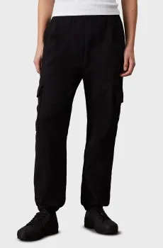 Женские черные спортивные брюки WOVEN LABEL UTILITY KNIT Черный XS Calvin Klein Jeans J20J223589