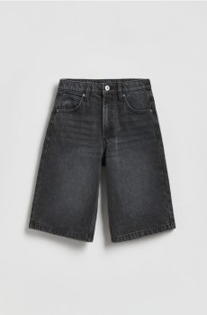 Reserved - Джинсові шорти - чорний - 736HN-99J