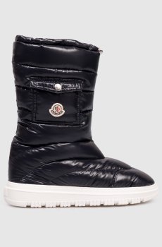 Синие стеганные сапоги Petit Gaia