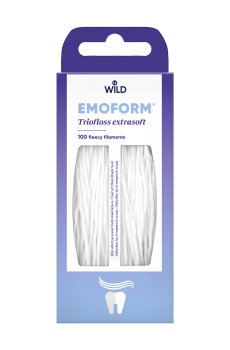 Зубная нить (суперфлосс) Dr. Wild Emoform Triofloss супермягкий, 100 шт