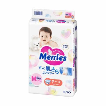 Подгузники Merries размер M (6-11 кг), 56 шт Подгузники Merries размер M (6-11 кг), 56 шт