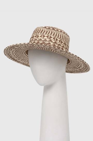 Шляпа Guess FEDORA цвет коричневый AW9495 COT01 Шляпа Guess FEDORA цвет коричневый AW9495 COT01