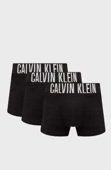 Мужские черные боксеры (3 шт) Черный S Calvin Klein 000NB3608A