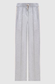 Серые меланжевые спортивные штаны