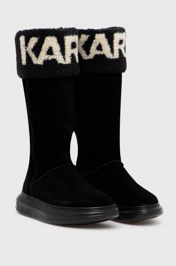 Замшевые сапоги Karl Lagerfeld Kapri Kosi цвет чёрный Замшевые сапоги Karl Lagerfeld Kapri Kosi цвет чёрный