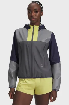 Женская серая ветровка UA Halo Run Jacket Серый XS Under Armour 6007040-025