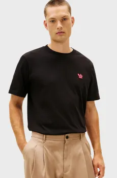 Мужская черная футболка MODERN ATHLEISURE H BADGE TEE Черный L Tommy Hilfiger MW0MW41468