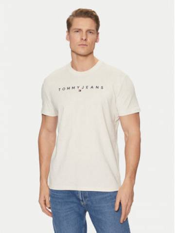Tommy Jeans Футболка Linear Logo DM0DM20744 Бежевий Regular Fit Tommy Jeans Футболка Linear Logo DM0DM20744 Бежевий Regular Fit