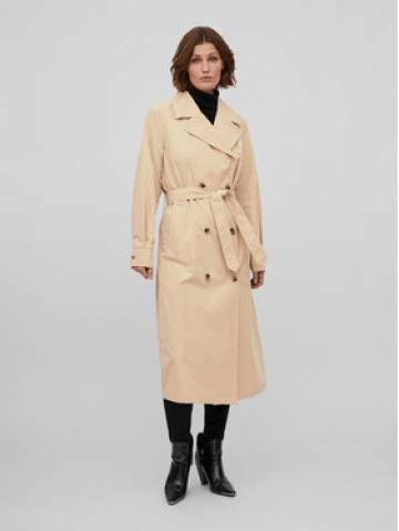 Vila Тренч Mersin 14079767 Бежевий Regular Fit Vila Тренч Mersin 14079767 Бежевий Regular Fit