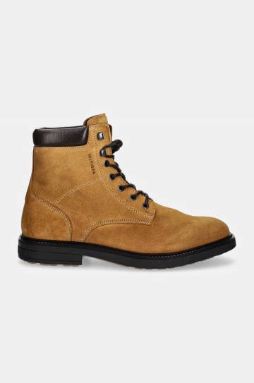 Замшевые ботинки Tommy Hilfiger HILFIGER OUTDOOR SUEDE BOOT цвет коричневый FM0FM05193 Замшевые ботинки Tommy Hilfiger HILFIGER OUTDOOR SUEDE BOOT цвет коричневый FM0FM05193