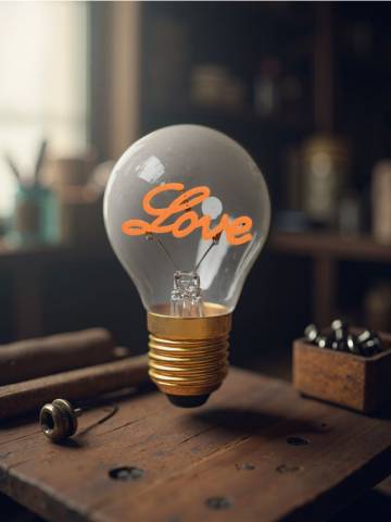 Декоративна LED-лампа у формі лампочки Едісона - яскраво-рожевий Декоративна LED-лампа у формі лампочки Едісона - яскраво-рожевий
