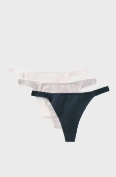 Женские трусики (3 шт) Разноцветный XL womensecret 4933668