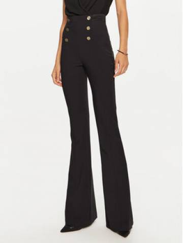 Elisabetta Franchi Штани з тканини PA-050-47E2-V860 Чорний Regular Fit Elisabetta Franchi Штани з тканини PA-050-47E2-V860 Чорний Regular Fit