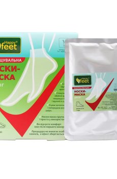 Отшелушивающие носки-маска для ног Happy Feet, 1 пара
