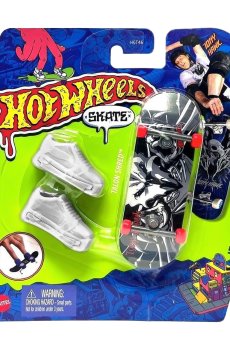 Игровой набор Hot Wheels Скейт и обувь для пальчиков, Talon Shred, серый, от 5 лет (HGT46)