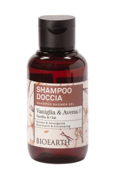 Шампунь-гель для волос и душа Bioearth Family Shampoo Shower Gel Ваниль и овес, 100 мл