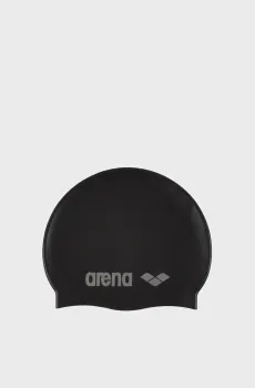 Детская черная шапочка для плавания CLASSIC SILICONE JR Черный ONESIZE Arena 91670-055
