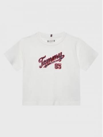Tommy Hilfiger Футболка Sequins KG0KG07087 M Білий Regular Fit Tommy Hilfiger Футболка Sequins KG0KG07087 M Білий Regular Fit