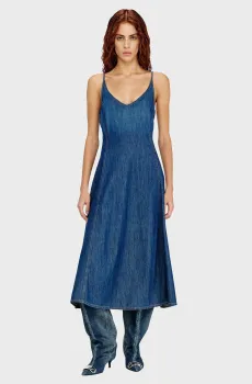 Женское синее джинсовое платье DE-BELD-D Синий XS Diesel A21453 0DBDB