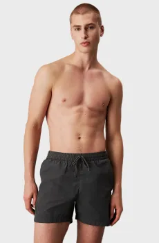 Мужские темно-серые плавательные шорты Серый S Calvin Klein KM0KM01104