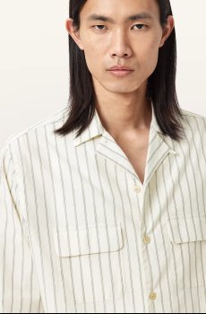 Хлопковая рубашка AllSaints STANLEY