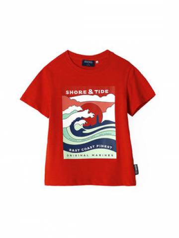 Original Marines Футболка DDP2114B Червоний Regular Fit Original Marines Футболка DDP2114B Червоний Regular Fit