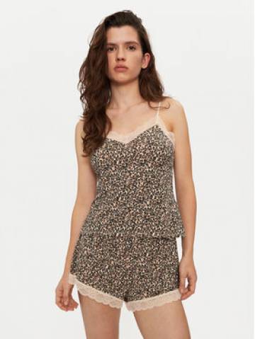 Hunkemöller Піжама 203187 Коричневий Regular Fit Hunkemöller Піжама 203187 Коричневий Regular Fit