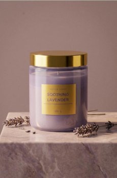 Ароматична свічка Soothing Lavender - Фіолетовий