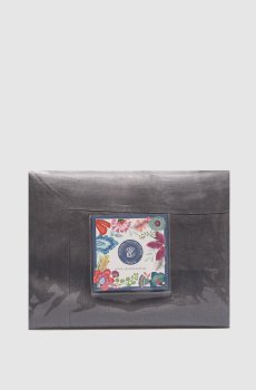 Серый набор из скатерти и салфеток TIZIANO из льна