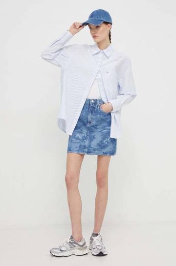 Джинсовая юбка Tommy Jeans mini прямая Джинсовая юбка Tommy Jeans mini прямая