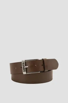 Мужской коричневый кожаный ремень Коричневый 100 Levi’s® 38016;0018