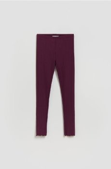 Reserved - Ребристі легінси - буряковий - 174HN-83X