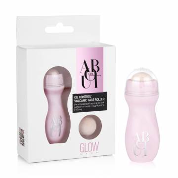 Вулканический роллер ABOUT face для поглощения избыточного себума с запасным шариком
