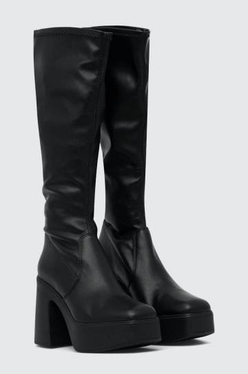 Сапоги Steve Madden Phoenix женские цвет чёрный каблук кирпичик SM11002074 Сапоги Steve Madden Phoenix женские цвет чёрный каблук кирпичик SM11002074