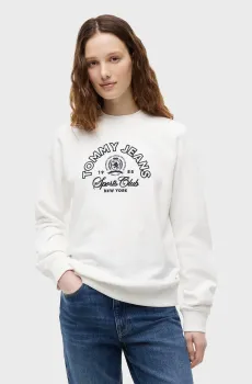 Женский белый свитшот HERITAGE Белый L Tommy Jeans DW0DW22821