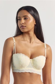 Reserved - LADIES` BRASSIERE - світло-жовтий - 783HP-10X