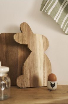 Обробна дошка у формі зайця - бежевий