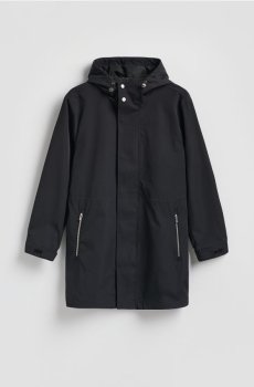 Reserved - Куртка-парка з каптуром - чорний - 537HK-99X