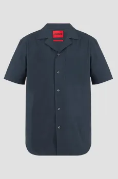 Мужская темно-синяя рубашка Синий S HUGO 50514173;405