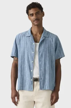 Мужская голубая рубашка в полоску Голубой M Levi’s® 005H5;0000