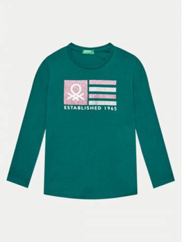 United Colors Of Benetton Блузка 3I9WC10JR Зелений Regular Fit United Colors Of Benetton Блузка 3I9WC10JR Зелений Regular Fit