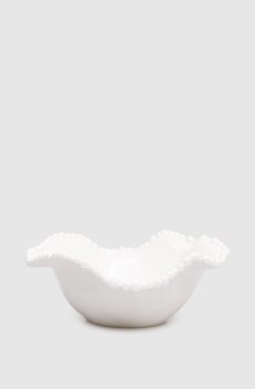 Белая салатница Pearl