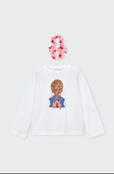 Хлопковый детский лонгслив Mayoral