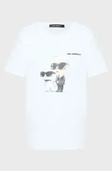 Женская белая футболка Белый M Karl Lagerfeld A3W17077