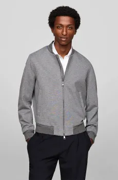 Мужской серый бомбер DC PUNTO MILANO SUIT BOMBER Серый M Tommy Hilfiger MW0MW35847