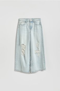 Reserved - Джинси super wide leg - синій - 328HN-05J