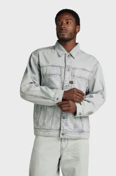 Мужская голубая джинсовая куртка Oversized Голубой S G-Star RAW D24332,D536