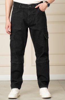 The Pant Project Men Classic Relaxed Fit Mid-Rise Stretchable Jeans