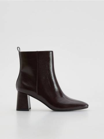 Reserved - Ботильйони на підборах - червоне дерево - 106HS-93X