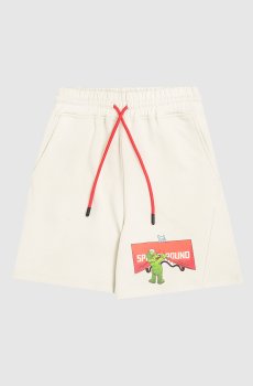 Детские зеленые шорты Show the Shark